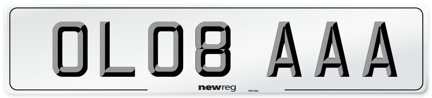 OL08 AAA Number Plate from New Reg
